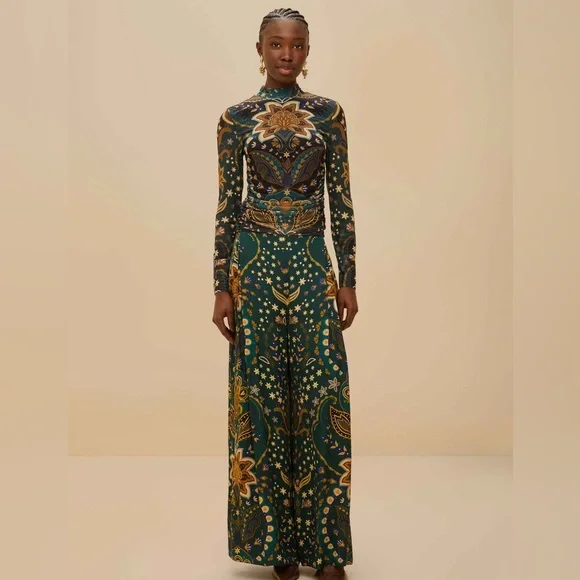 Farm Rio: Black Jaipur Blouse - Picture 3 of 9